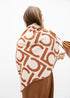 Foular plisados bicolor LC LOLA CASADEMUNT CRUDO-MARRON LF2507007.205.U