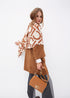 Foular plisados bicolor LC LOLA CASADEMUNT CRUDO-MARRON LF2507007.205.U
