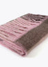 Bufanda cuadros logo grande GRIS-ROSA LF2507008.212.U LOLA CASADEMUNT
