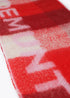 Bufanda cuadros logo grande ROJO-CRUDO U LF2507008.230.U LOLA CASADEMUNT