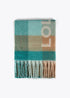 Bufanda cuadros logo grande VERDE-MARRON U LF2507008.265.U LOLA CASADEMUNT