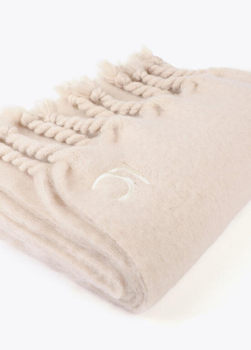 Budanda lisa flecos gruesos CRUDO U LF2507009.001.U LOLA CASADEMUNT