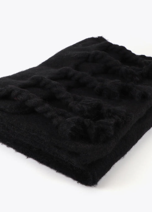 Budanda lisa flecos gruesos NEGRO U LF2507009.00N.U LOLA CASADEMUNT