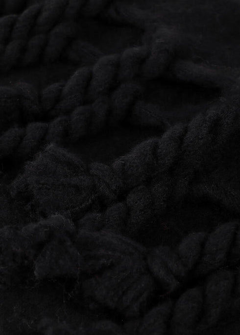 Budanda lisa flecos gruesos NEGRO U LF2507009.00N.U LOLA CASADEMUNT