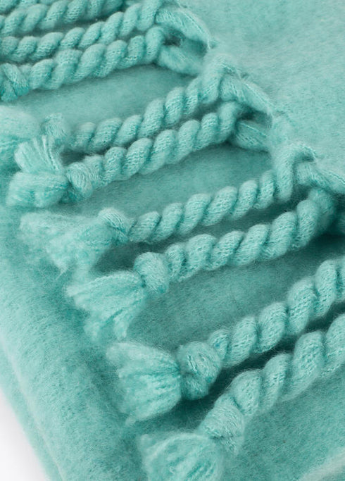 Budanda lisa flecos gruesos VERDE U LF2507009.062.U LOLA CASADEMUNT