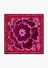 Pañuelo estampado flor LOLA CASADEMUNT ROSA-ROJO LF2507013.223.U