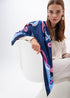 Pañuelo estampado paisley LOLA CASADEMUNT AZUL-LILA LF2507014.278.U
