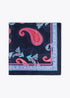 Pañuelo estampado paisley LOLA CASADEMUNT AZUL-LILA LF2507014.278.U