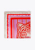 Pañuelo estampado cara de tigre 1981 LOLA CASADEMUNT ROSA-ROJO LF2507015.223.U