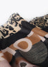 Foular estampado topos con tigre LOLA CASADEMUNT AZUL-MARRON LF2507017.275.U