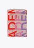 Foular logomania LOLA CASADEMUNT ROJO-LILA LF2507018.238.U