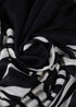 Foular estampado cebra y liso LOLA CASADEMUNT NEGRO-CRUDO LF2507019.2N0.U