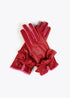 Guante efecto piel con lazo LOLA CASADEMUNT ROJO-ROSA LF2507023.232.U