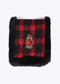 Bufanda doble cara tartan y efecto pelo ROJO-NEGRO LF2507028.23N.U