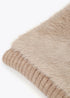 Bufanda combinada de punto y tejido efecto pelo CRUDO U LF2507030.001.U LOLA CASADEMUNT