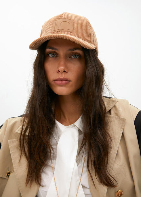 Visera pana logo LC LOLA CASADEMUNT BEIGE LF2507031.050.U