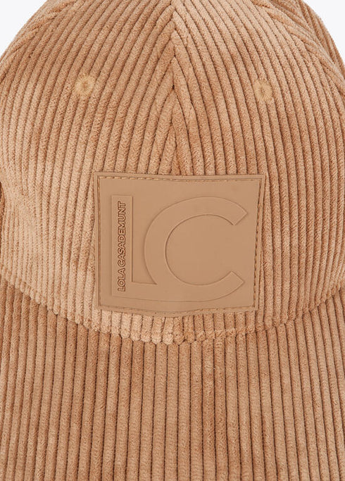 Visera pana logo LC LOLA CASADEMUNT BEIGE LF2507031.050.U