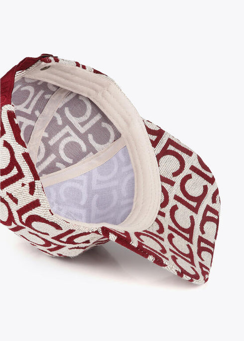 Visera logotipada LOLA CASADEMUNT ROJO-CRUDO LF2507032.230.U