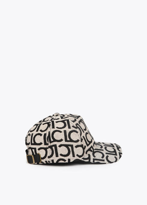 Visera logotipada LOLA CASADEMUNT NEGRO-CRUDO LF2507032.2N0.U