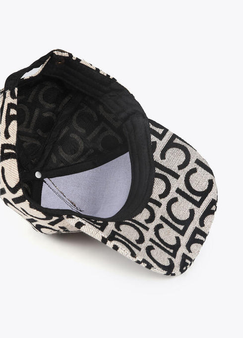 Visera logotipada LOLA CASADEMUNT NEGRO-CRUDO LF2507032.2N0.U