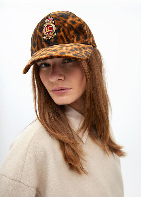 Visera animal print MARRON-CRUDO U LF2507033.250.U LOLA CASADEMUNT