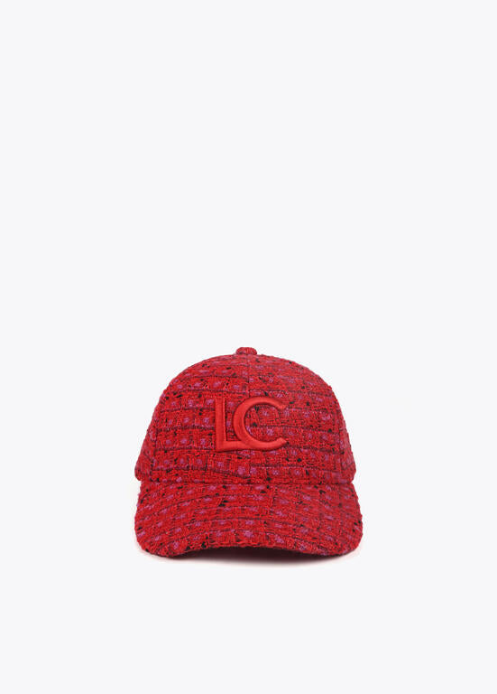 Visera tweed LOLA CASADEMUNT ROJO LF2507036.030.U