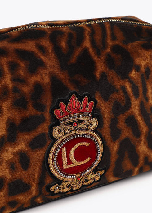 Neceser estampado animal print MARRON-NEGRO U LF2512001.25N.U LOLA CASADEMUNT
