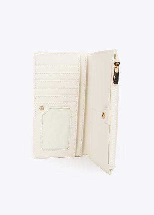 Billetero monograma rombos LOLA CASADEMUNT CRUDO LF2512003.001.U
