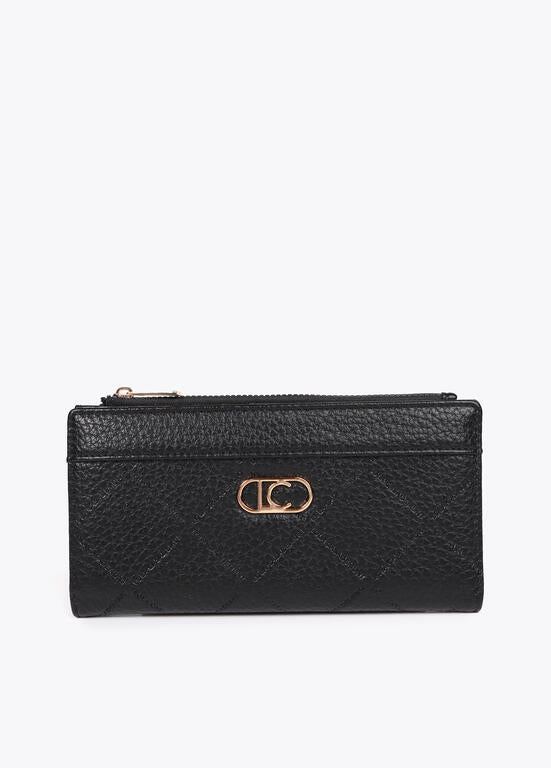 Billetero monograma rombos LOLA CASADEMUNT NEGRO LF2512003.00N.U