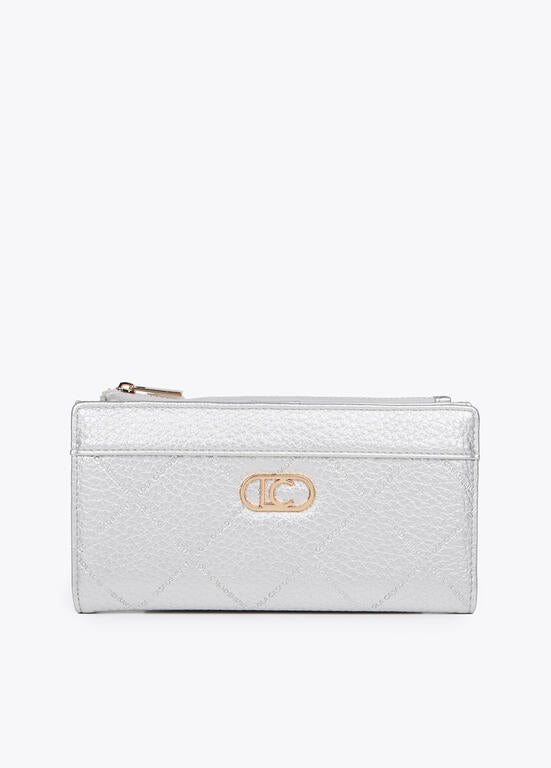 Billetero monograma rombos PLATEADO U LF2512003.0M3.U LOLA CASADEMUNT