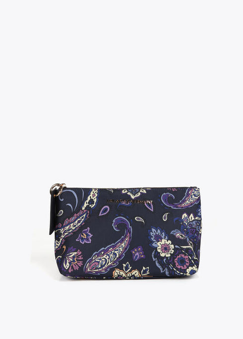 Neceser estampado flores AZUL-GRIS LF2512006.271.U LOLA CASADEMUNT
