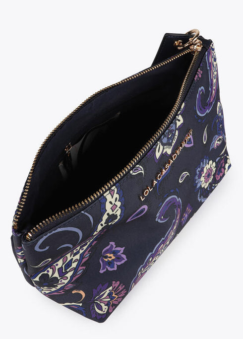 Neceser estampado flores AZUL-GRIS LF2512006.271.U LOLA CASADEMUNT