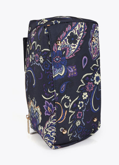 Neceser estampado flores AZUL-GRIS LF2512006.271.U LOLA CASADEMUNT