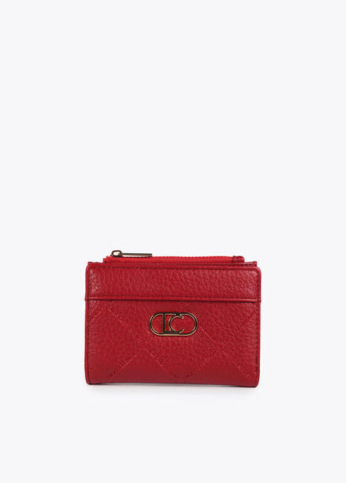 Monedero monograma rombos LOLA CASADEMUNT ROJO LF2512007.030.U