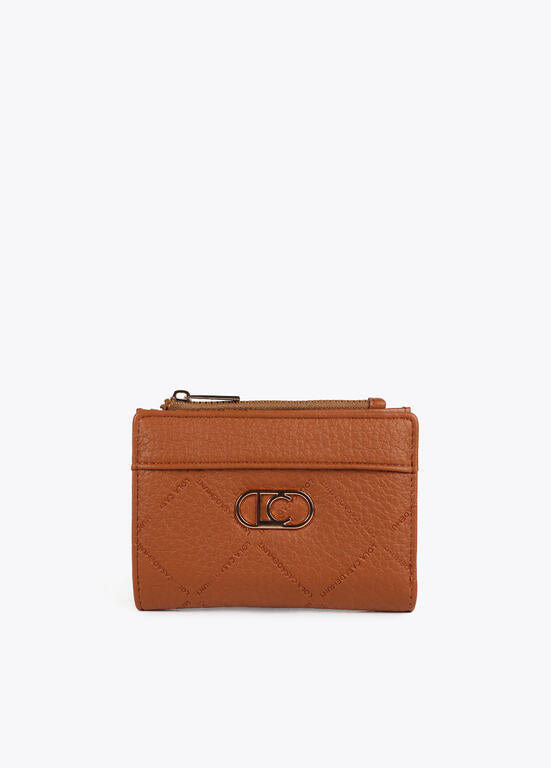 Monedero monograma rombos LOLA CASADEMUNT MARRON LF2512007.057.U