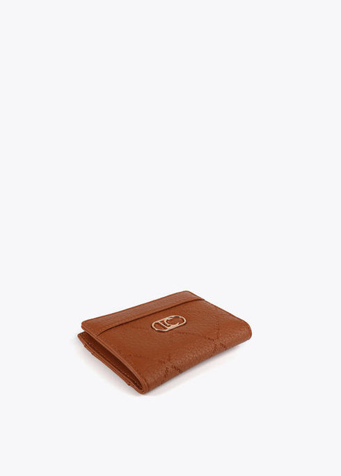 Monedero monograma rombos LOLA CASADEMUNT MARRON LF2512007.057.U
