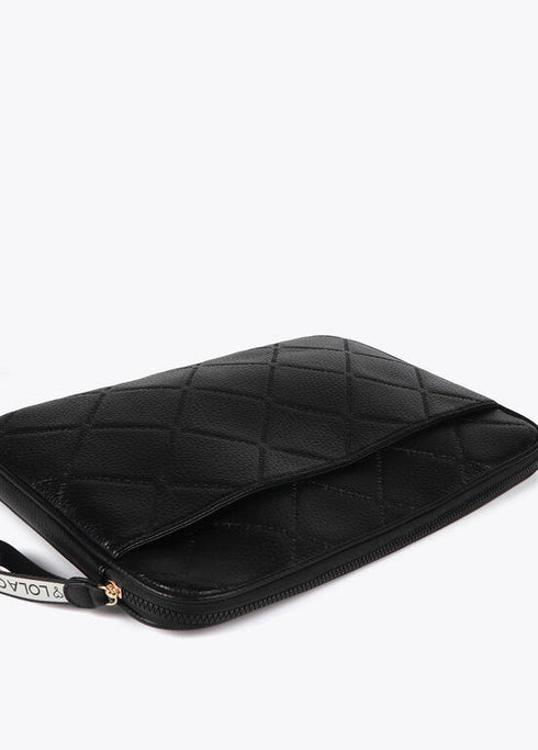 Funda ordenador monograma rombos NEGRO U LF2512008.00N.U LOLA CASADEMUNT