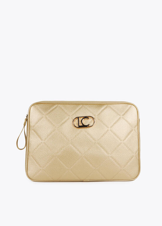 Funda ordenador monograma rombos DORADO U LF2512008.0M2.U LOLA CASADEMUNT
