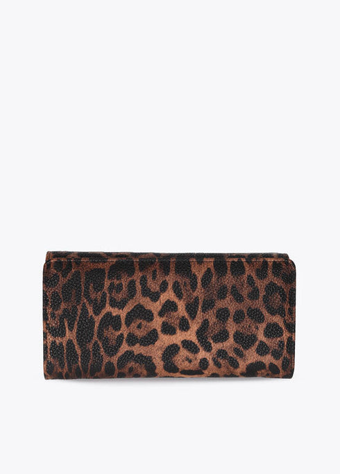 Billetero animal print LOLA CASADEMUNT MARRON-NEGRO LF2512011.25N.U
