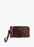 Cartera con monedero bicolor con logo ovalado LOLA CASADEMUNT MARRON-NEGRO LF2513005.25N.U