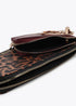 Cartera con monedero bicolor con logo ovalado LOLA CASADEMUNT MARRON-NEGRO LF2513005.25N.U