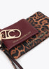 Cartera con monedero bicolor con logo ovalado LOLA CASADEMUNT MARRON-NEGRO LF2513005.25N.U