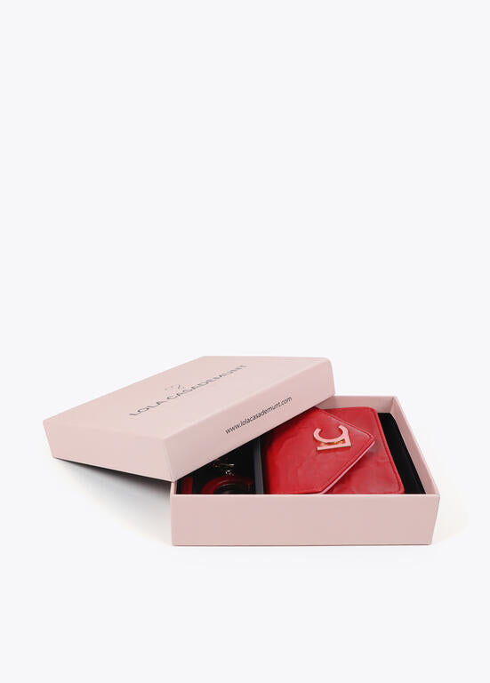 Monedero y llavero forrado LC ROJO-ROSA LF2513006.232.U LOLA CASADEMUNT
