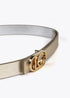 Pack cinturones reversibles metalicos con hebilla intercambiable METAL-METAL LF2513007.2MM.95 LOLA CASADEMUNT