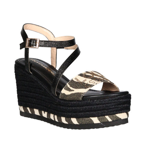 CUÑA LOLA CASADEMUNT LS2405022 NEGRO CRUDO