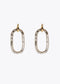 Pendientes LOLA CASADEMUNT ovalo strass CRISTAL