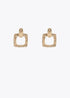 Pendientes LOLA CASADEMUNT cuadrados textura DORADO