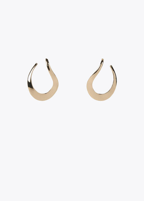 Pendientes LOLA CASADEMUNT ovalo con forma DORADO