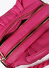 Bandolera LOLA CASADEMUNT asas trenzadas efecto piel granulada FUCSIA