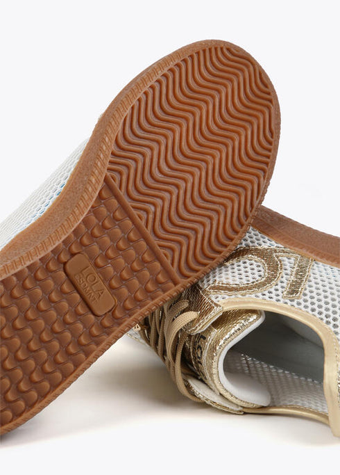 Deportiva detalle LC perforado MARRON -MARRRON LOLA CASADEMUNT